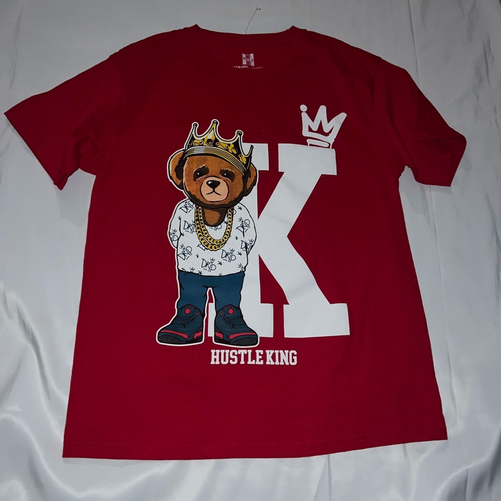 Legend Size XL (18/20) Tshirt Hustle King Short Sleeve Length 27” Cotton #ST43